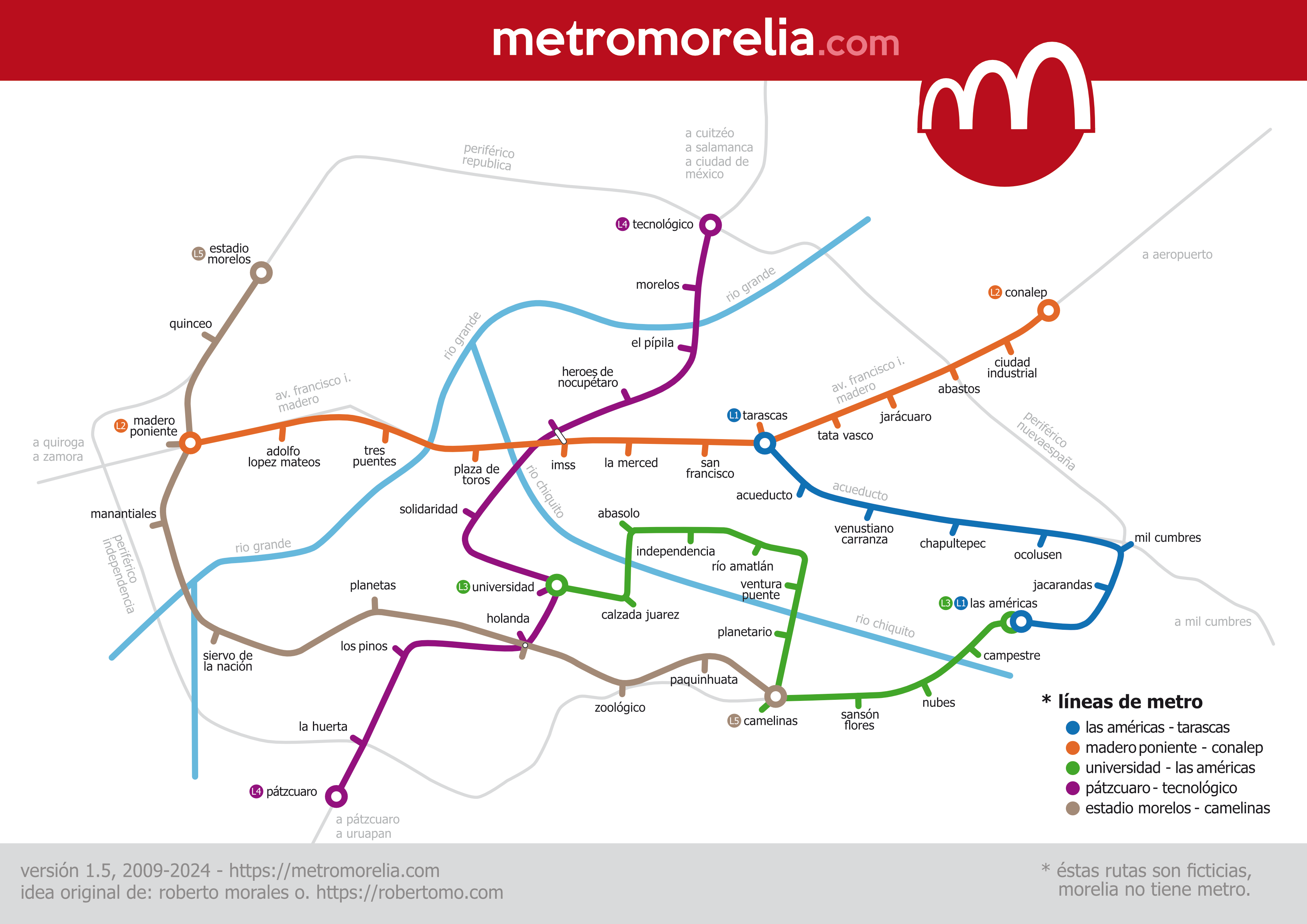 Mapa MetroMorelia.com